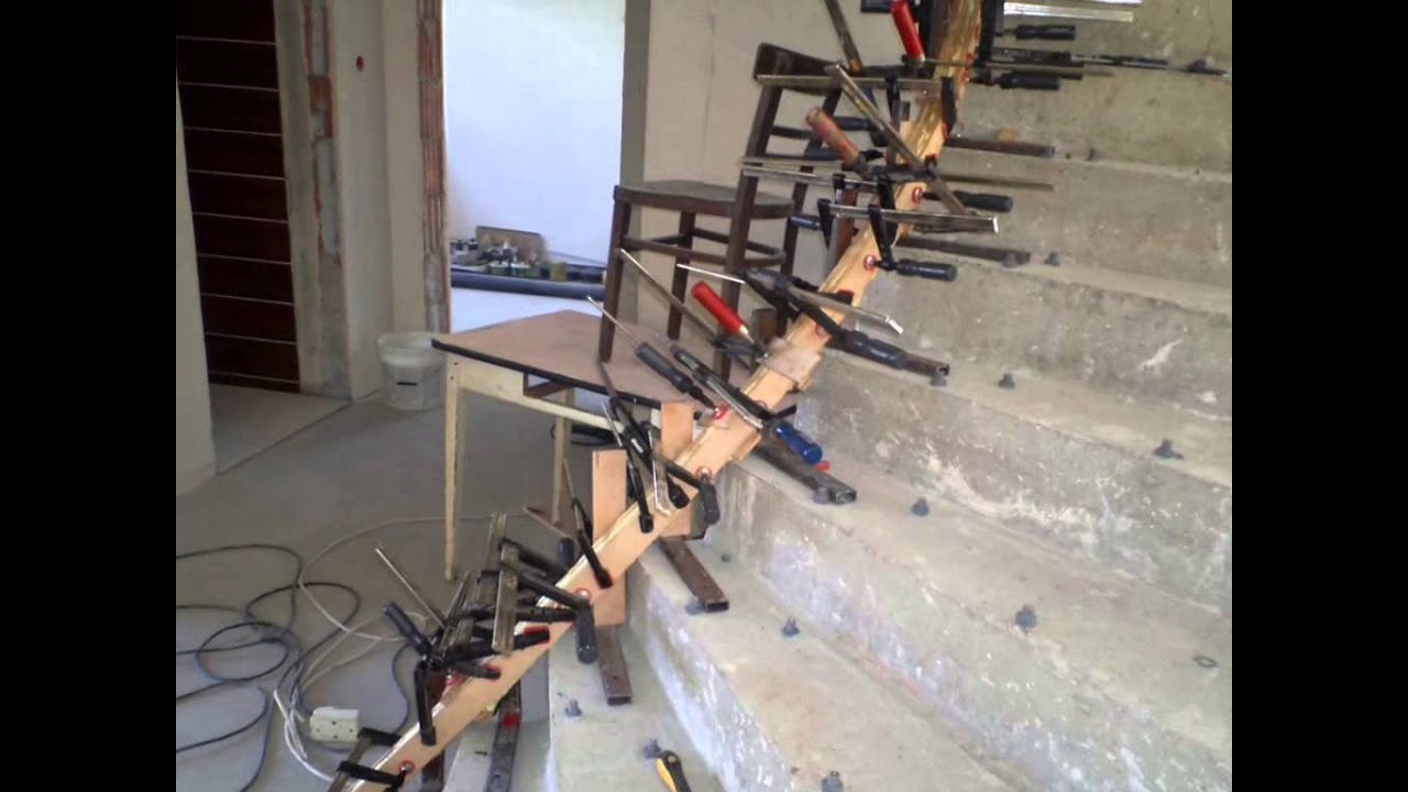 Schody- Drewmet , wykonanie poręczy giętych - YouTube