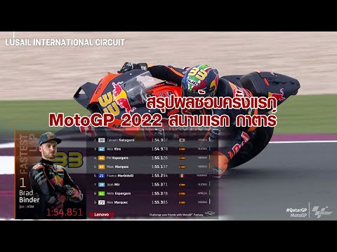 ตารางแข่งmotogp 2020  New Update  [MotoGP Qatar] สรุปผลซ้อม FP1 โมโตจีพี 2022 สนามแรก กาตาร์ \