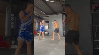 duo training 3 | calfkick knock out #kickboxing #mma #muaythai