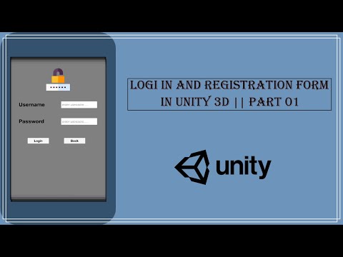 Log In And Registration Form in unity 3d || Part 01