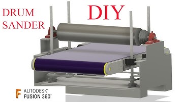 DRUM SANDER BUILD. Part 1 modelling in Fusion 360.
