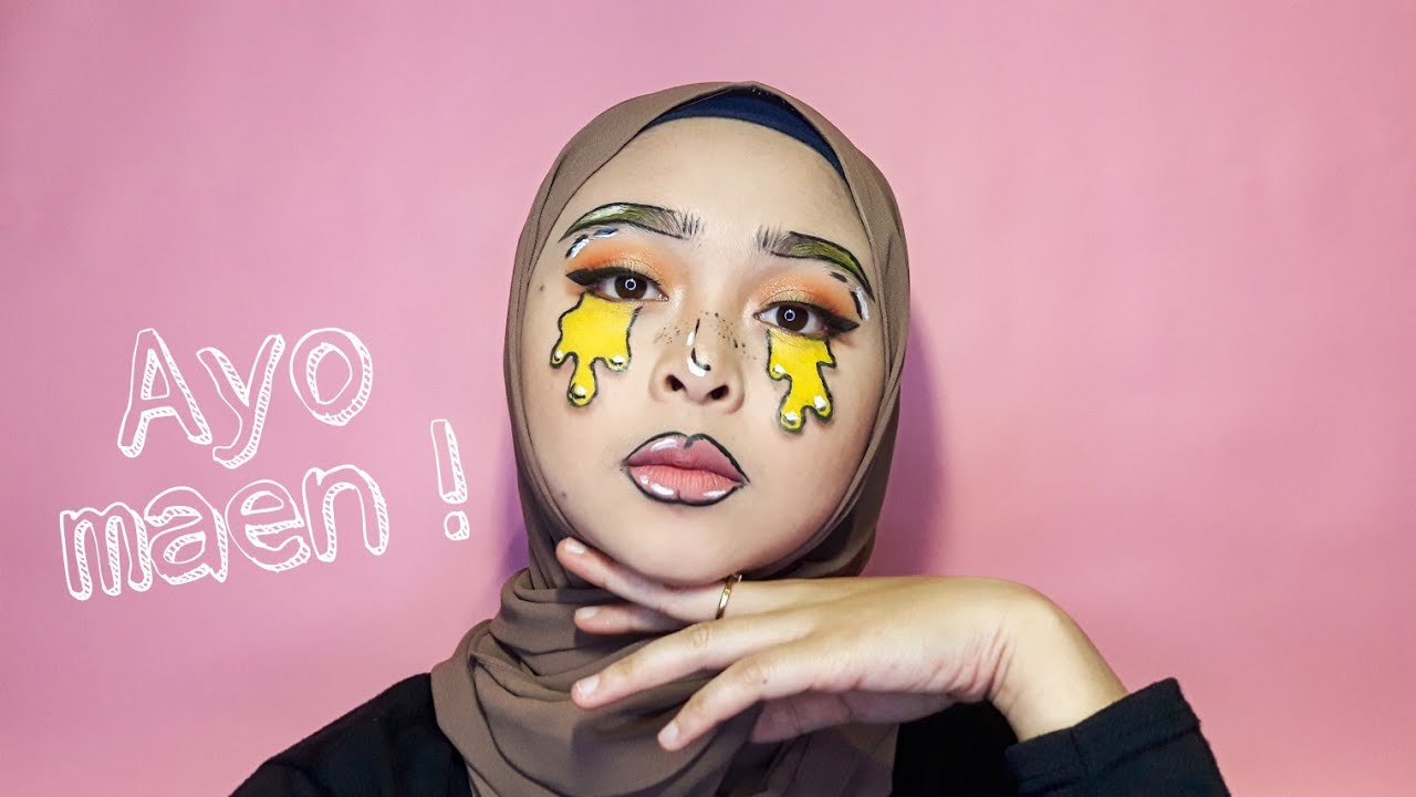TUTORIAL MUDAH BUAT MAKEUP SLIME DI WAJAH| kika purwida