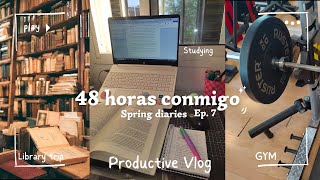 48 horas conmigo  | Spring Diaries Ep. 07 | Productividad, Gym, TFG, etc