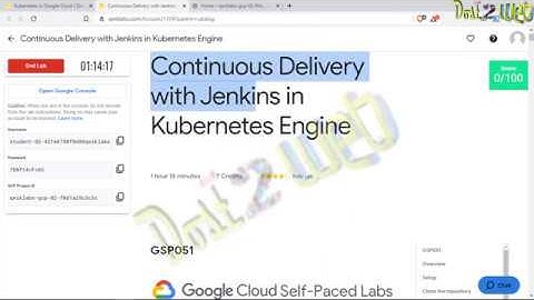 Continuous Delivery with Jenkins in Kubernetes Engine on Google Cloud Hands-on Practice QwikLabs GCP