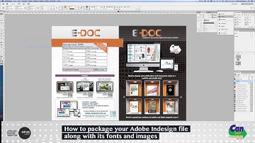 How to package files from Adobe Indesign