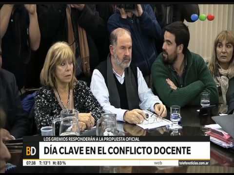 Día clave en el conflicto docente en la Provincia - Telefe Noticias ...