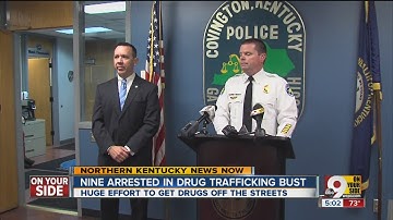 10 in custody after 6-month probe into narcotics trafficking in Covington
