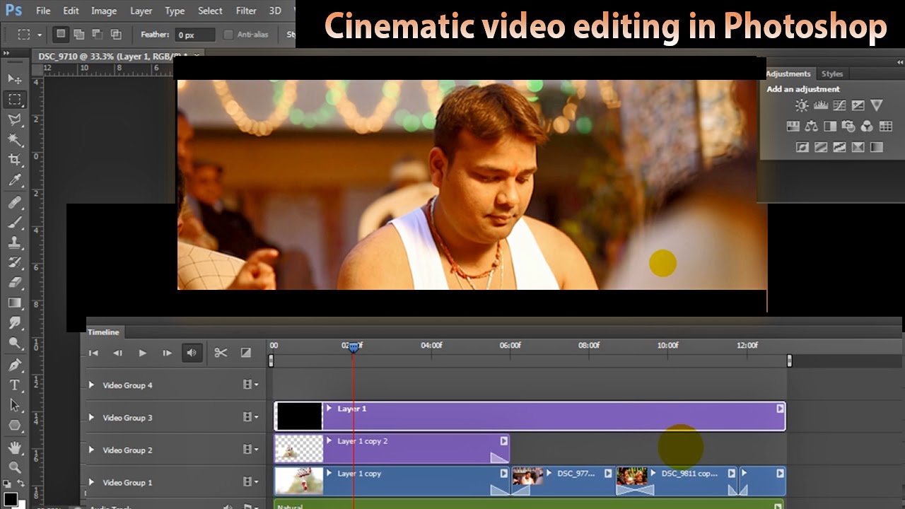 photoshop video editing in hindi II Special effect cinematic video editing cc cs6