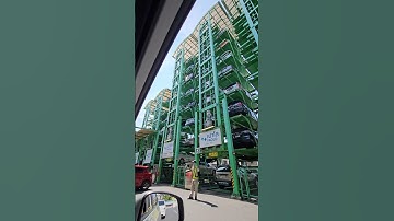Exploring Automated Multi-Level Parking System - Space-Saving Innovation!  #AutomatedParking #shorts