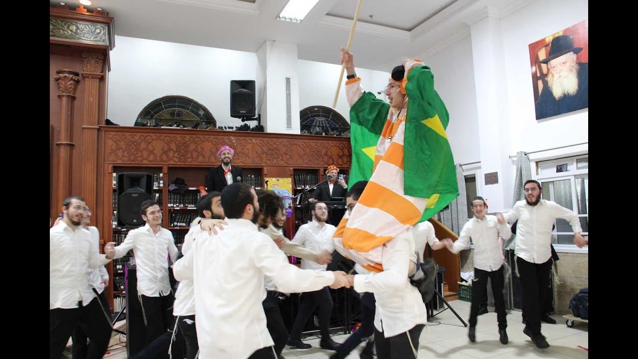 מרבים בשמחה ריקודים חודש אדר תשפה ישיבת תומכי תמימים חבד קרית גת