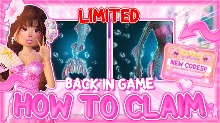*NEW CODES!* HOW TO GET THE NEW LIMITED CODE MERMAID TAIL IN DRESS TO IMPRESS! *TUTORIAL* | Roblox