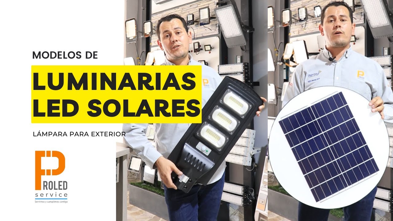 ☀️💡 LUMINARIAS SOLARES CON PANEL INTEGRADO LÁMPARA LED SOLAR PARA EXTERIOR YouTube