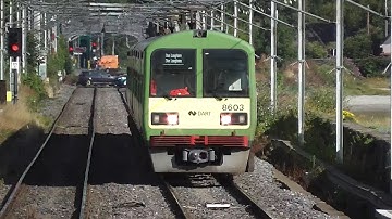 IE 8500 Class Dart Train number 8603 - Booterstown Station, Dublin