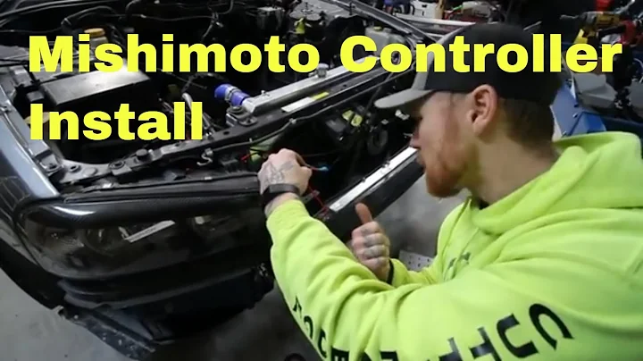 Mishimoto Fan Controller Install - R34 Skyline receives the control kit for the dual fan setup.