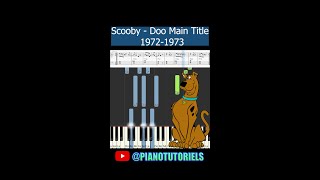 SCOOBY-DOO MAIN TITLE (1972-1973) | PIANO TUTORIAL