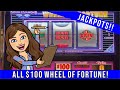 ALL $100 WHEEL OF FORTUNE SLOT MACHINE LIVE PLAY! 2 HANDPAY JACKPOTS!  ARIA & COSMO!