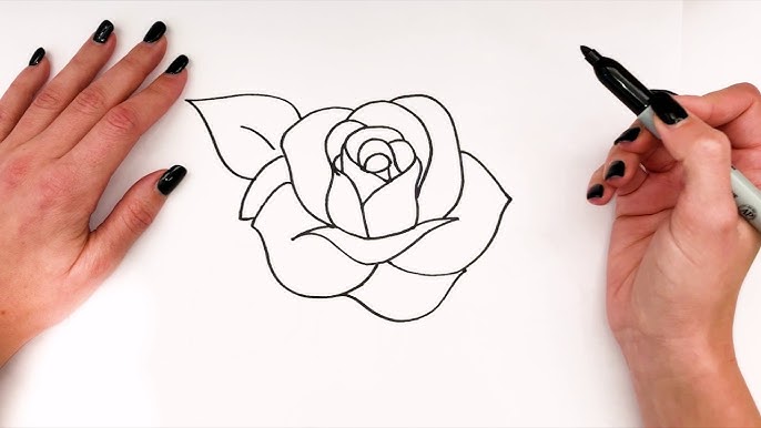 learn #draw #rose  Cómo dibujar, Dibujos de rosas, Drawing lessons