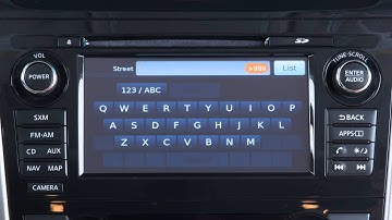 2014 Nissan Altima - Navigation Functions Disabled While Driving (if so equipped)