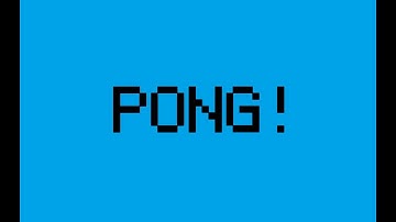 My first video game - Pong (Made with Python)