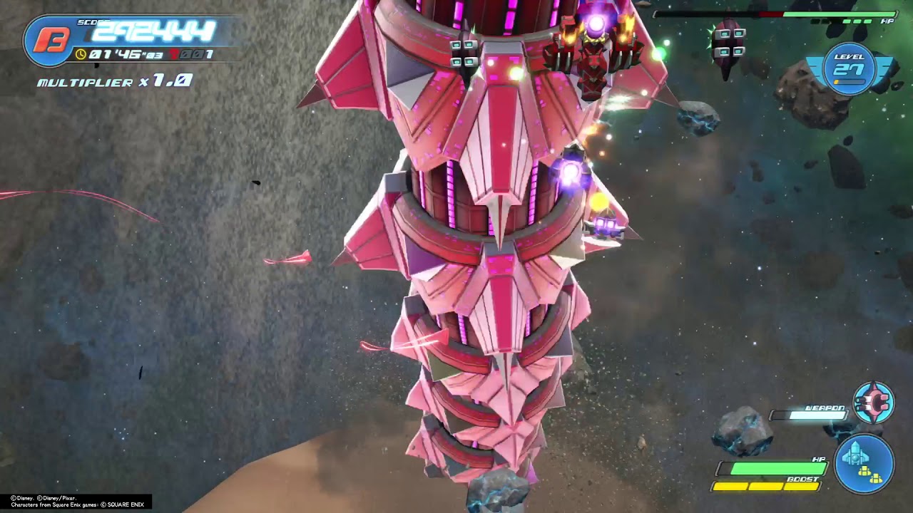 Comet Crawler Gummi Ship Fight - Kingdom Hearts Ⅲ