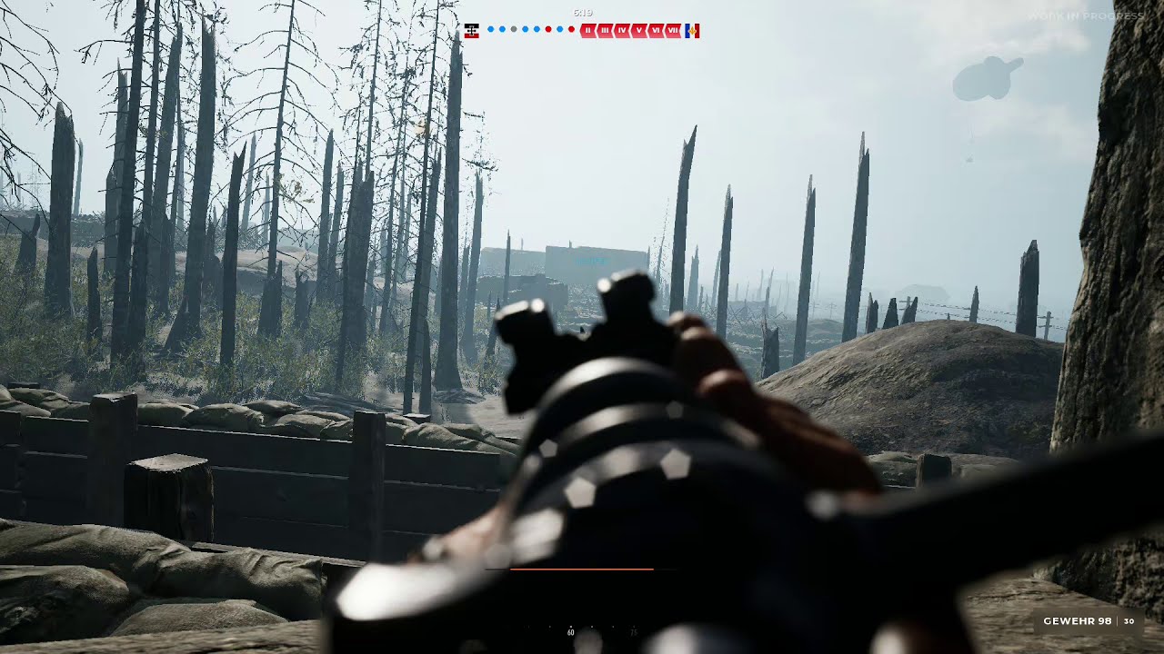 beyond the wire guarding our artillery position