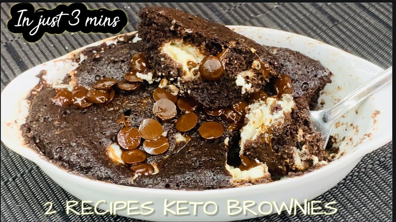 KETO BROWNIES 2 RECIPES IN JUST 3MINS