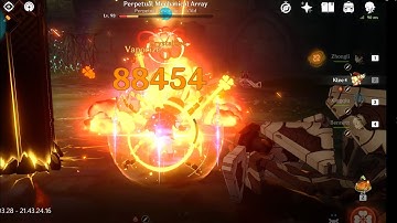 Klee vs. Perpetual Mechanical Array | Perfect Animation Cancelations! All Charged Attacks Vaporized!