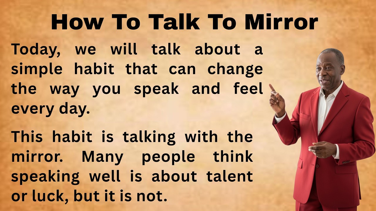 Talk to Yourself in the Mirror in English | Boost Confidence & Fluency Daily