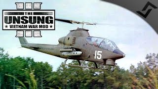 Chopper Gunner in a AH-1G Cobra - ARMA 3 Unsung Vietnam Mod Gameplay
