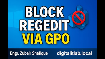 Disable Registry Editor via Group Policy | Step by Step GPO Tutorial | Digital IT Lab