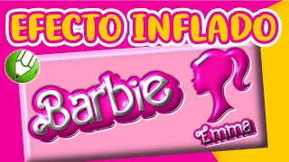 Como hacer Efecto PLASTICO Inflado 3D con CorelDraw - Barbie Efecto Plástico Inflado