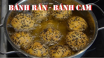 Làm BÁNH RÁN-BÁNH CAM từ bột khô ko bột nở vỏ giòn lâu chiên ko nổ/TODAY-Thu đây