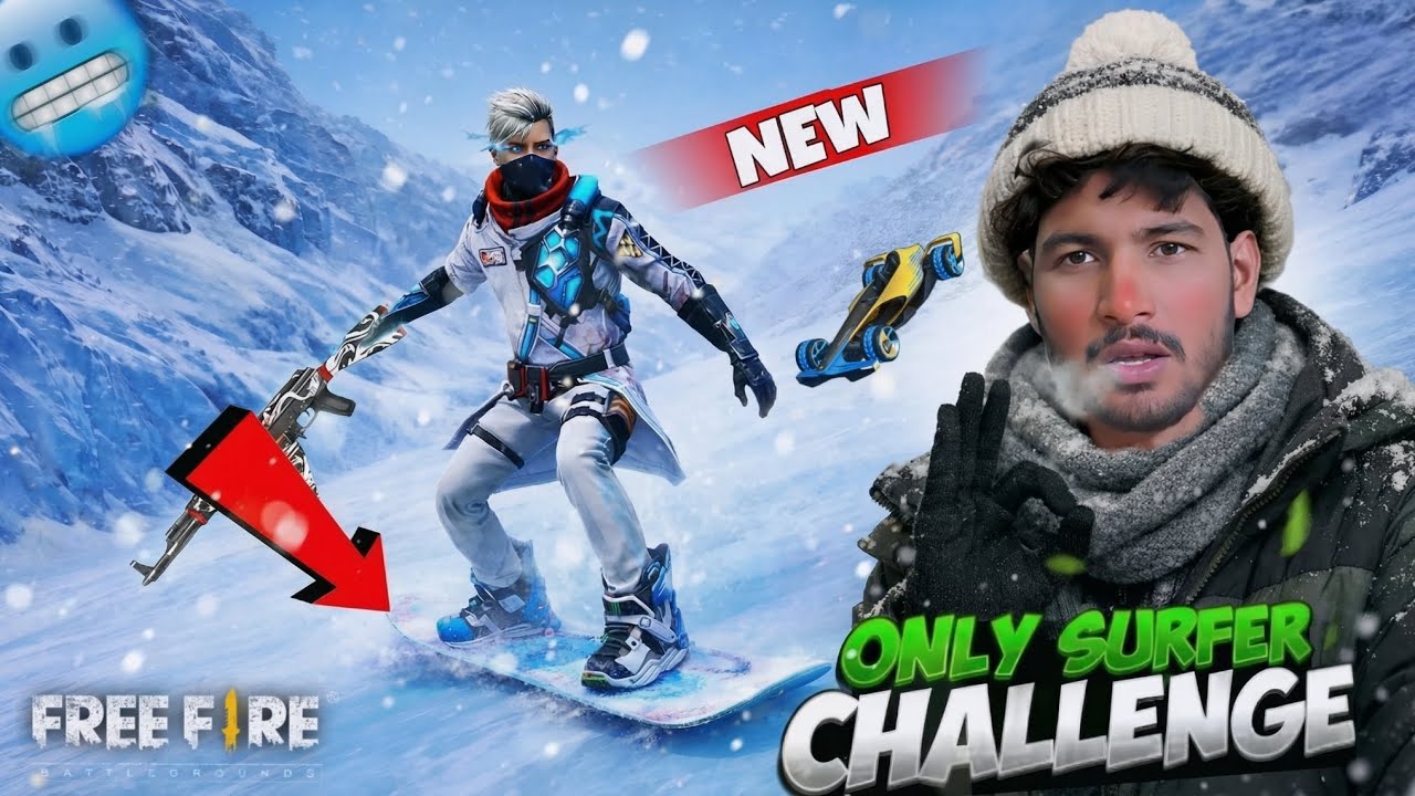 Free Fire New SurfBoard Challenge Possible?✅️🔥sastabrothers 