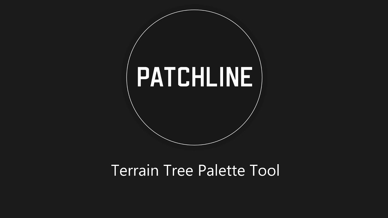 Terrain Tree Palette Tool - A Unity tool for saving, reusing and managing Terrain tree setups
