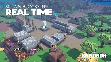 The Sandbox Game Maker Alpha - Spawn Blocks In Real Time