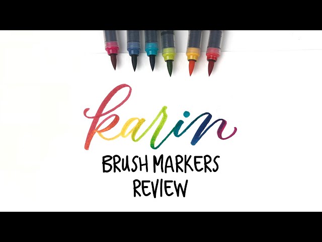 Karin Marker Neons Review - Everything You Need to Know! Comparison of  Neons and Regular Brush Pens 