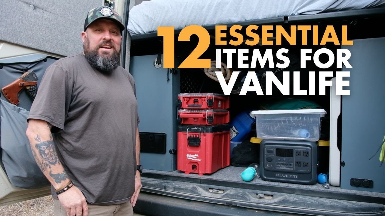 Top 12 Van Life ESSENTIALS After 1 Year on the Road — Adventure Out There (video thumbnail)