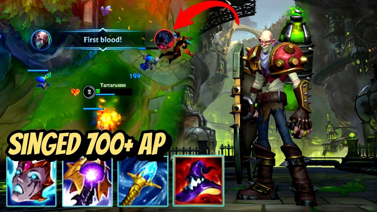 SINGED WILD RIFT TOP | 700+ AP SINGED IS A NIGHTMARE 