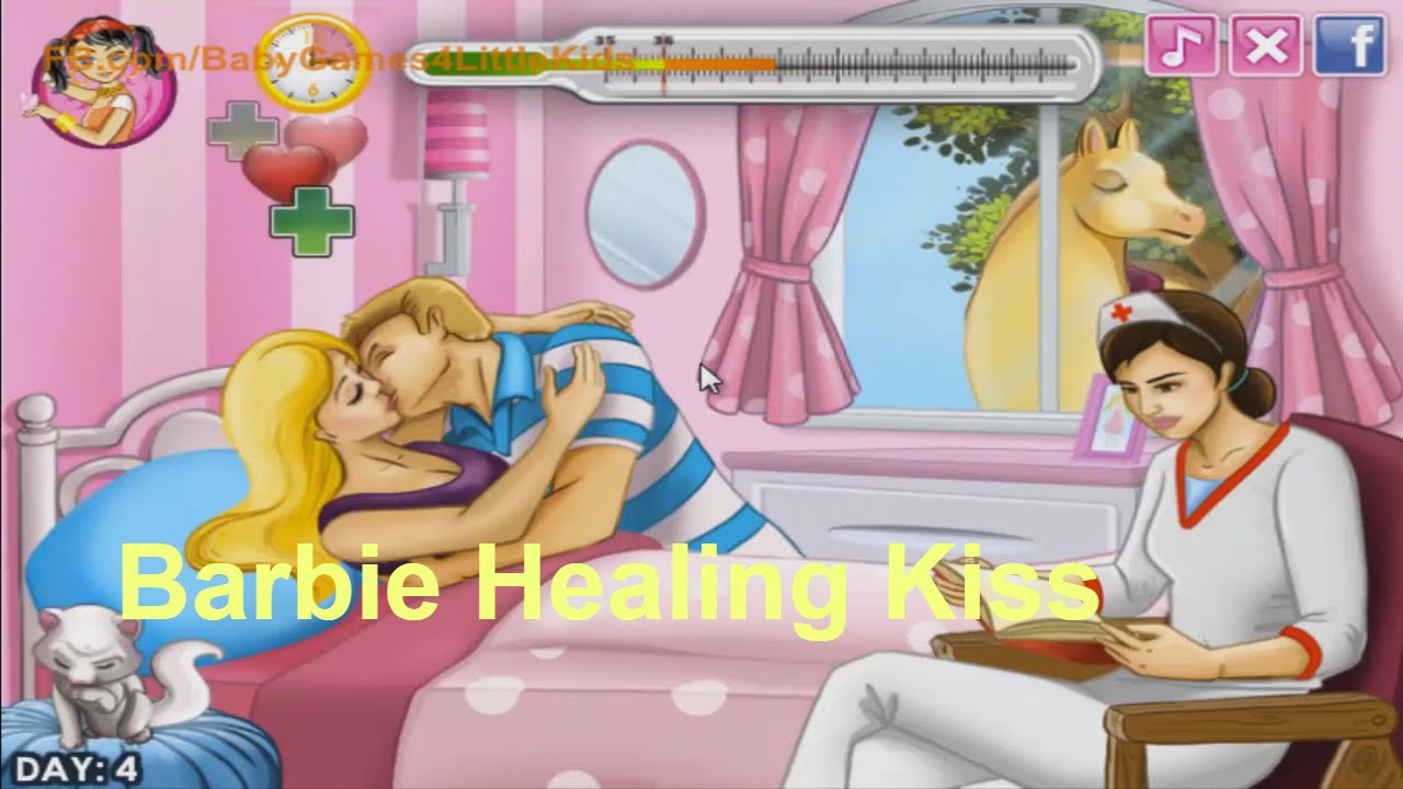 barbie kiss game