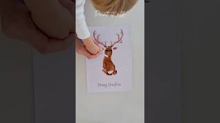 Reindeer Footprint Craft Easy Christmas Keepsake for Kids #footprintart #christmascraft #kidscrafts