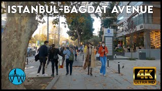 ⁴ᴷ⁶⁰  🇹🇷 Walking in Bağdat Avenue and Göztepe Park in The Winter.(ISTANBUL  WALK)