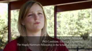 Stanford Engineering Graduate Fellow Christine Amwake