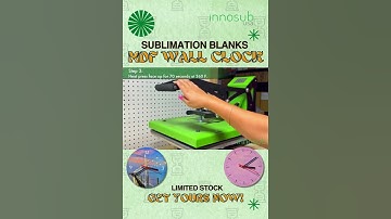 INNOSUB USA - Time to Press Your Brand Forward - MDF Wall Clock #innosubusa #shorts