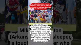 Best NFL Draft 2026 RBs: 1 stud, 1 sleeper and 1 'who's that guy?' pick #nfl #dallascowboys #news