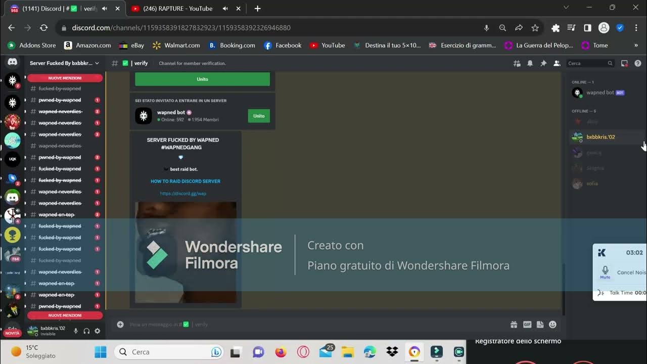 HOW TO RAID DISCORD SERVER | BEST BOT RAID | WAPNED BOT - YouTube