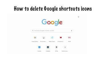 How to delete Google shortcuts icons