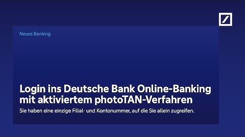 Einloggen mit der photoTAN