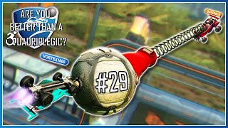 The cripple gets Rumble, the GC gets rekt | AYBTAQ EP. 29 w/ Vortex1000
AYBTAQ is finally back and it returns with another fun challenge episode. Vortex is a GC. Hes a bit rusty, he says, but hes still a beast. He also loves his freestyle air dribbles. So just what the hell am I supposed to do? Well, thankfully, Vortex had a great idea: Rumble gets turned on, but his activation key gets turned off. Does cripple + rumble ÷ GC = win? Lets find out.
Want to test your skills against a quadriplegic? Follow these steps.
Click the Discord link below, open the are-you-better-than-a-quad channel and enter your info in this format:
IGN: (Your in-game name)
Rank: (Highest ever achieved or best guess)
Region: (USW/USE/EU/OCE/SEA)
Platform: (PC/XBOX/PS/SWITCH)
Once your information is posted your name will be added to a text file that the Quadpicker uses to pick a random winner. Good luck!
I do stuff elsewhere:
Twitch: https://www.twitch.tv/quadnicktv
Discord: https://discord.gg/hjUrT7r
Twitter: https://twitter.com/QuadnickTweets
Patreon: https://www.patreon.com/Quadnick The cripple gets Rumble, the GC gets rekt | AYBTAQ EP. 29 w/ Vortex1000
