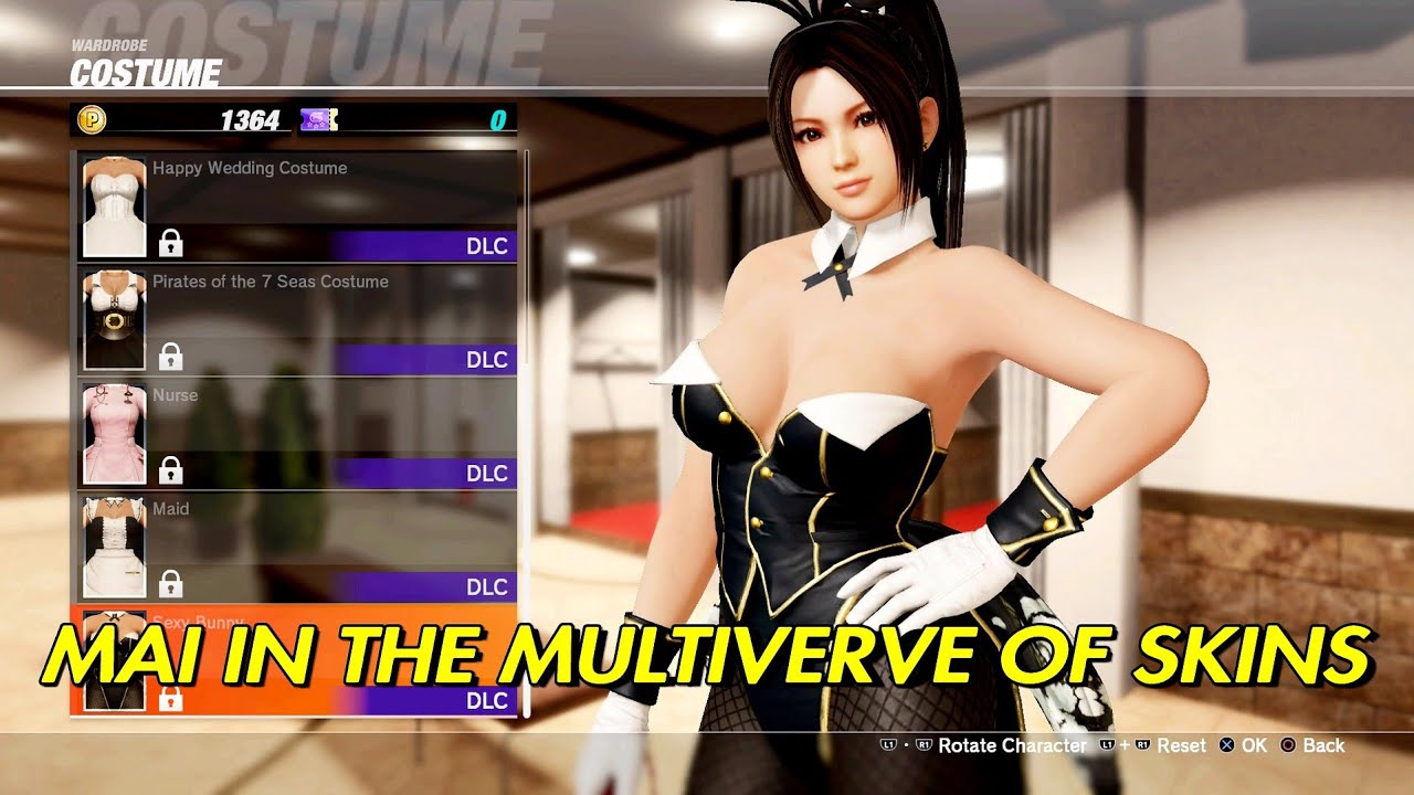 Have you ever seen bunny Mai? - Dead or Alive 6 Mai costumes - YouTube