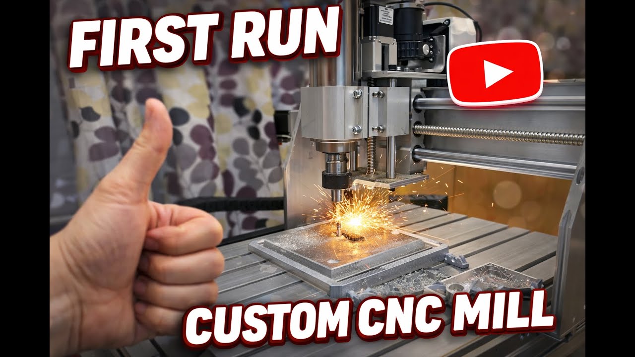 LINUX CNC Milling mashine based on MESSA 7196S First test after repair